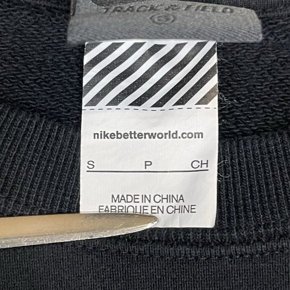 Nike Sweatshirt Mens‎ S Black USATF Crew Neck Embroidered Track & Field Pullover - Picture 6 of 11